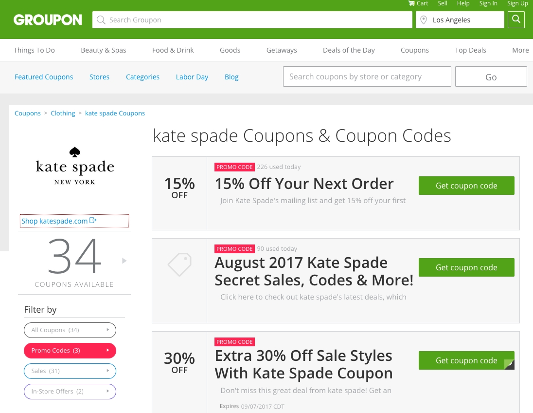 Think Kate Spade is Too Fancy to Offer Promo Codes? Think Again.