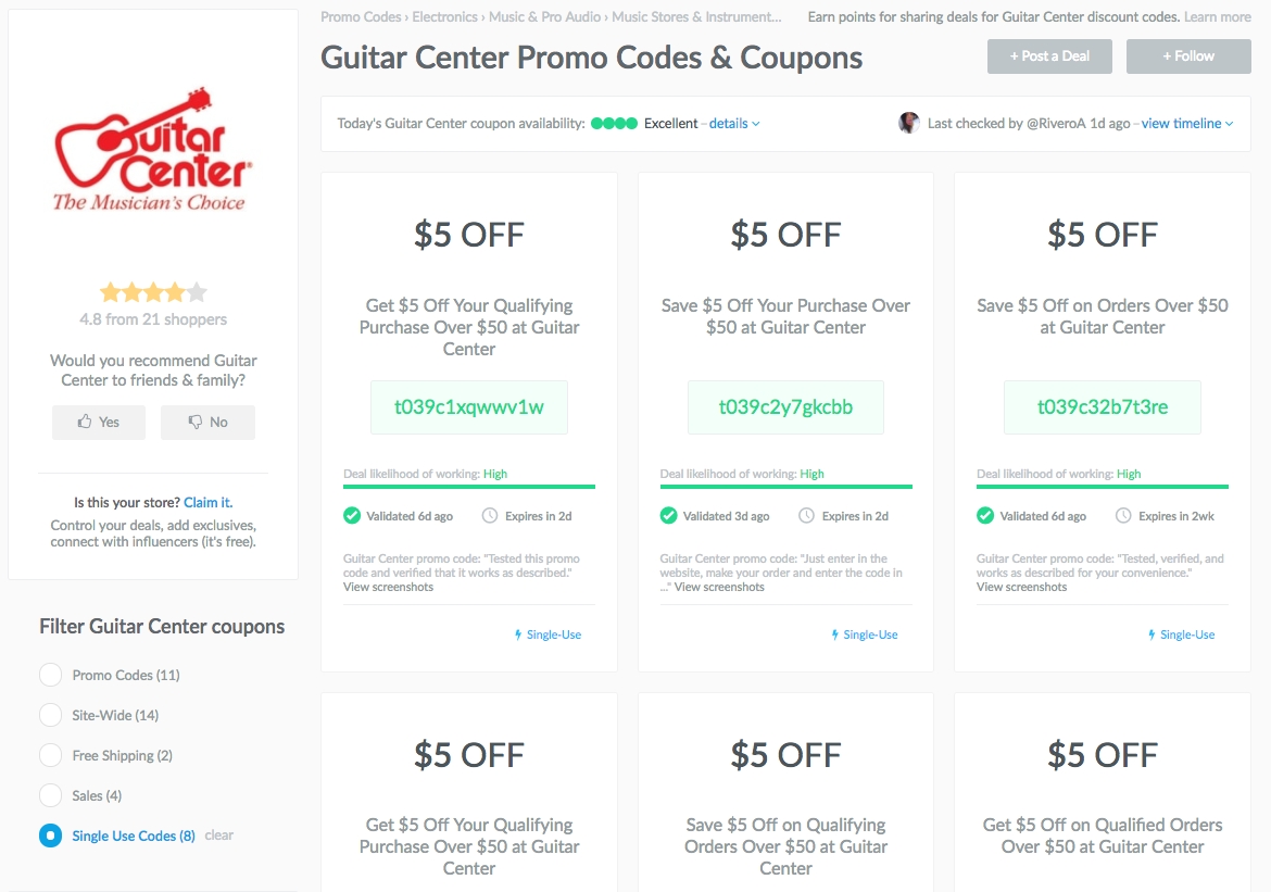 Need a Guitar Center Promo Code? Don't Fret Here Are 4 Ways to Find