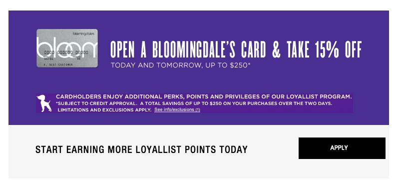 Bloomingdale's Loyallist Program 