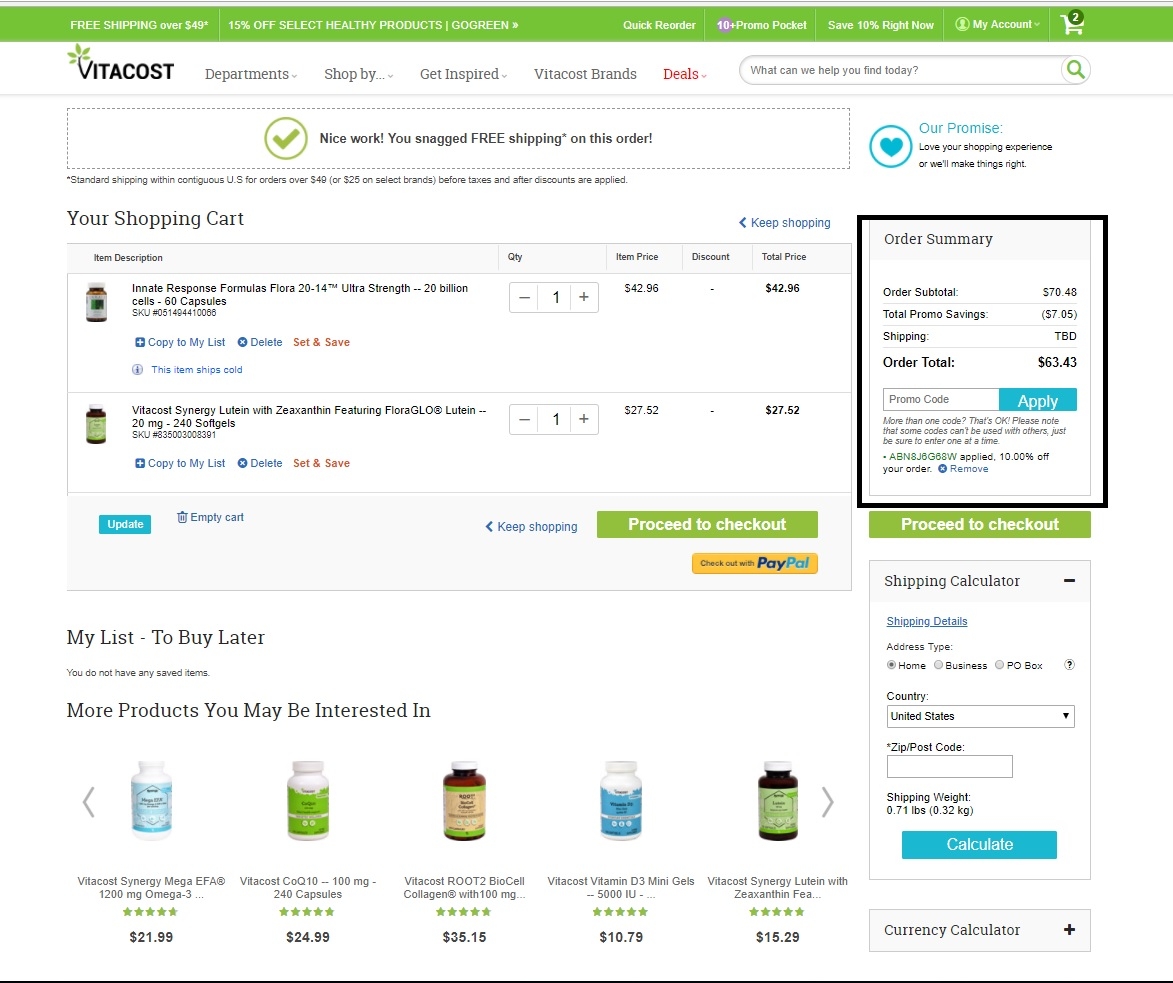 25% Off Vitacost Coupon Code | Vitacost 2018 Promo Codes | Dealspotr
