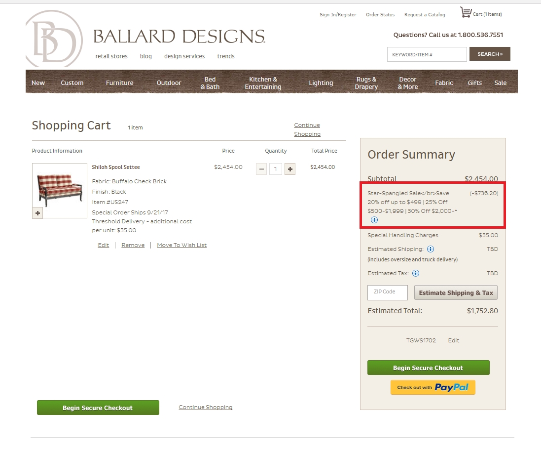 20% Off Ballard Designs Coupon Code | 2017 Promo Code | Dealspotr