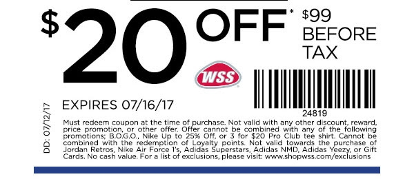 wss shoe store coupons