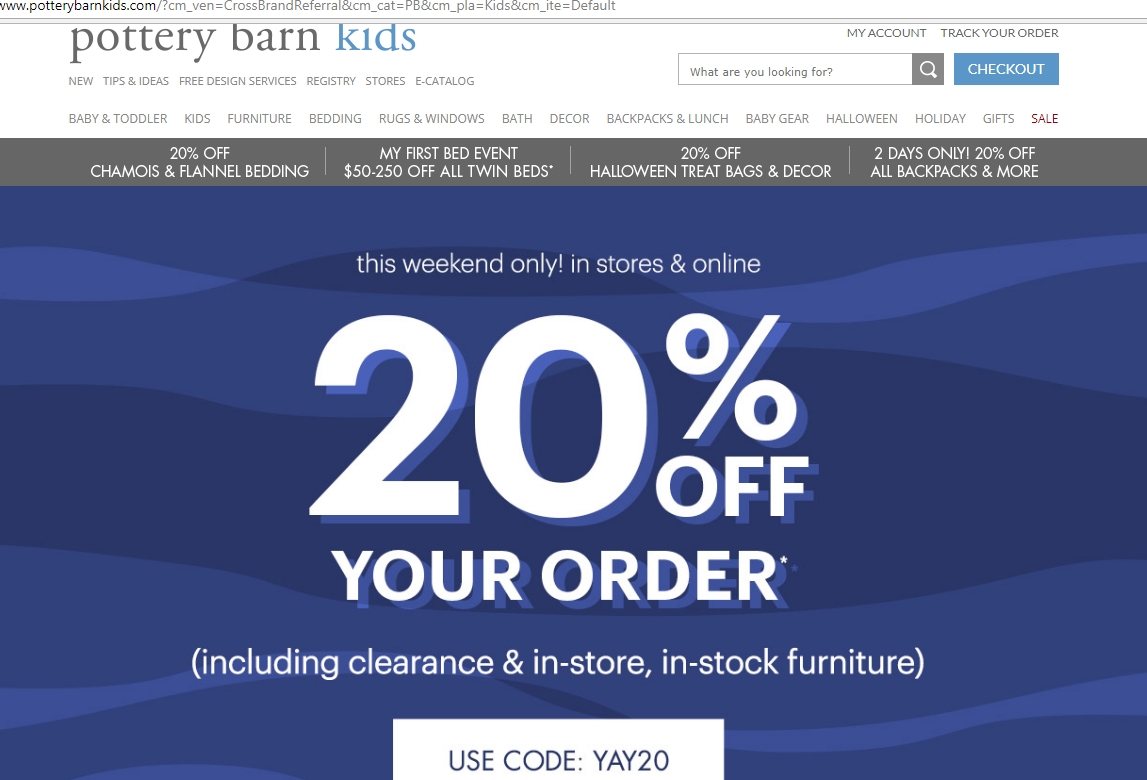 15 Off Pottery Barn Kids Coupon Code 2017 Promo Code Dealspotr