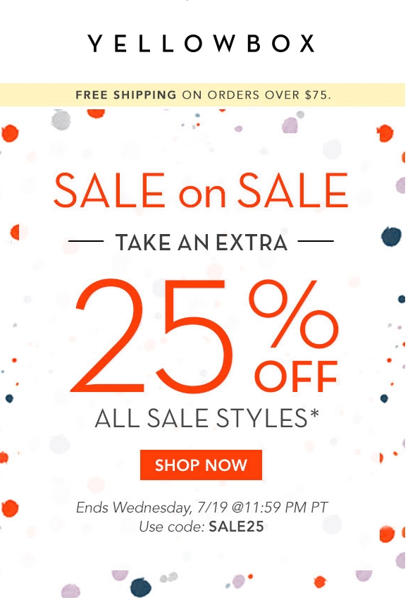 75% Off Yellow Box Shoes Coupon Code | 2018 Promo Codes ...