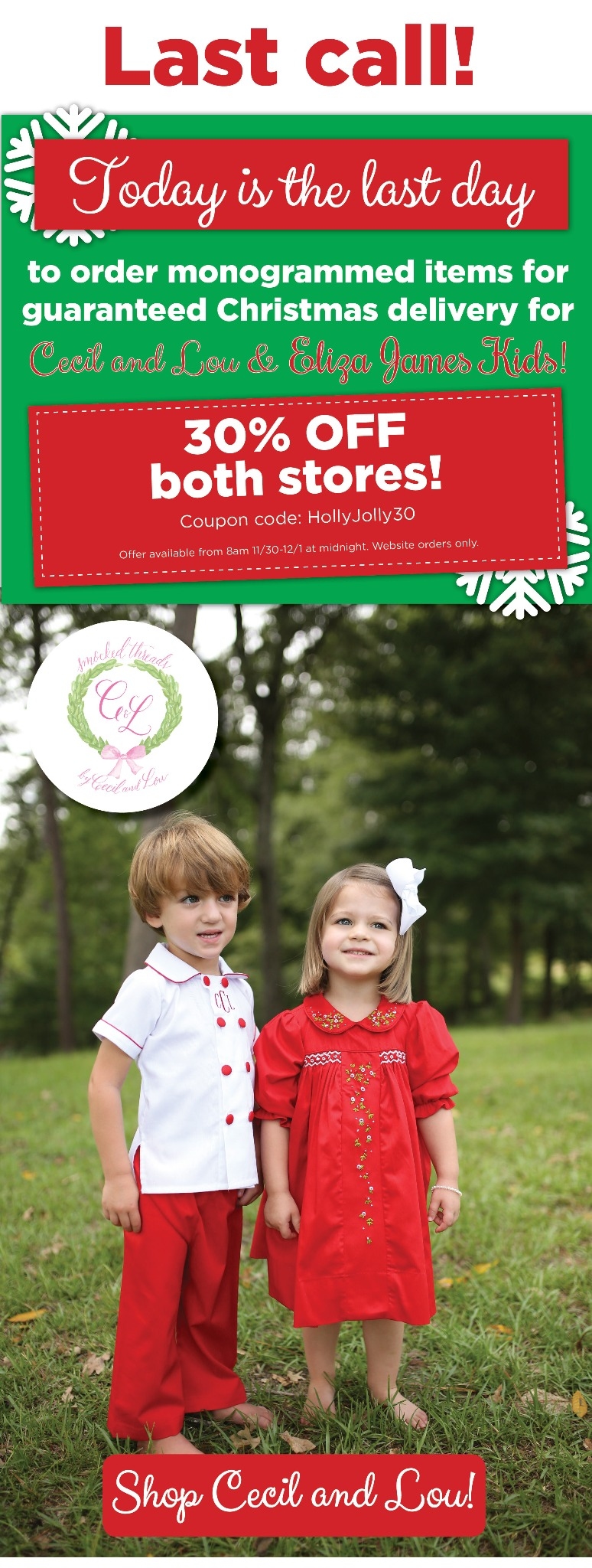 30% Off Cecil and Lou Coupon Code | Save $20 in Jan w ...