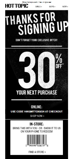 30% Off Hot Topic Coupon Code | Hot Topic 2018 Promo Codes ...