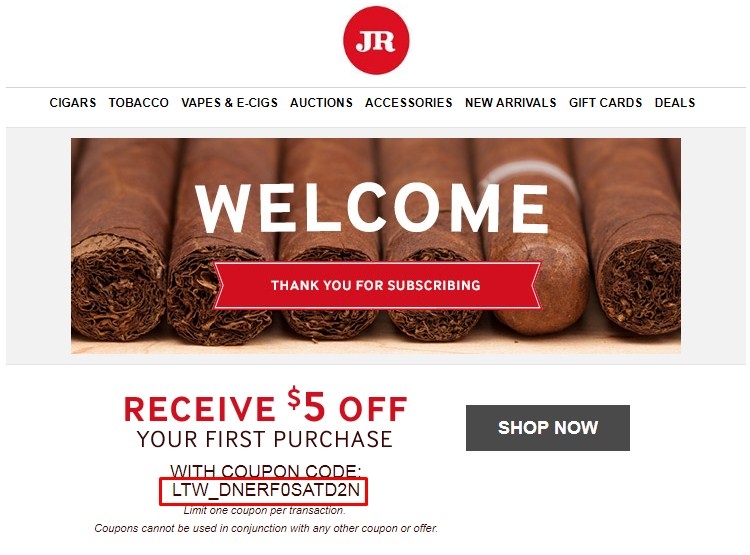 5 Off JR Cigar Coupon Code JR Cigar 2018 Promo Codes Dealspotr