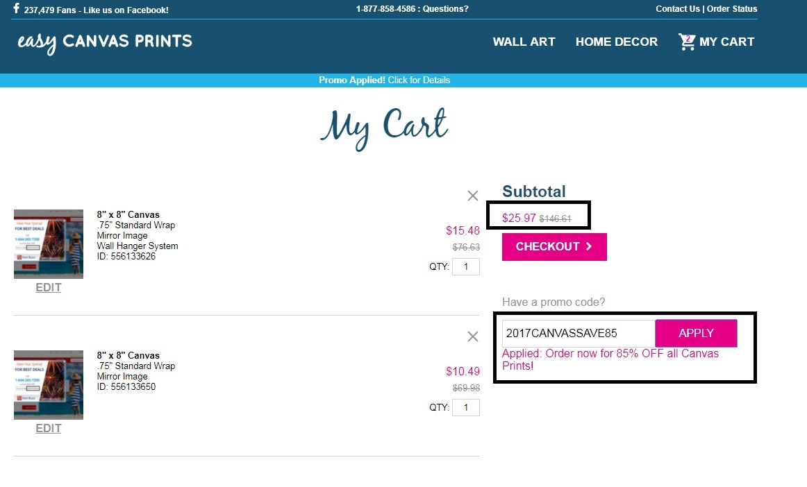 85 Off Easy Canvas Prints Coupon Code 2018 Promo Codes Dealspotr