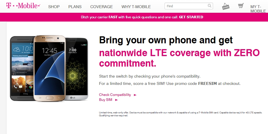 Past T-Mobile Coupon Codes