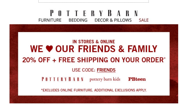 30 Off Pottery Barn Coupon Code 2017 All Feb 2017 Promo Codes