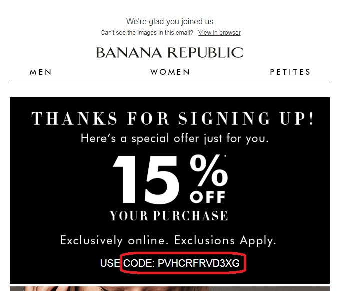 10 Off Banana Republic Coupon Code — "FAMILY" — Today's Top Deal!