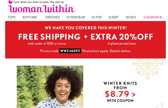 40% Off Woman Within Coupon Code | Save $20 in Nov w/ Promo Code