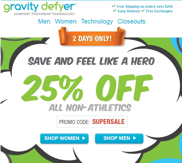 65 Off Gravity Defyer Shoes Coupon Code Save 20 w/ Promo Code