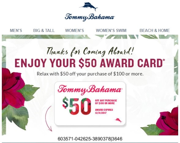 tommy bahama 50 off 100 coupon