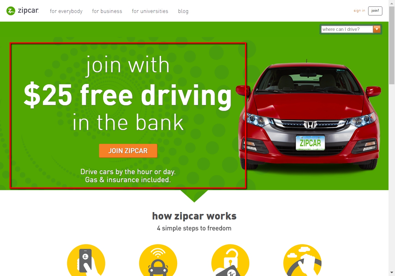 zipcar promo code