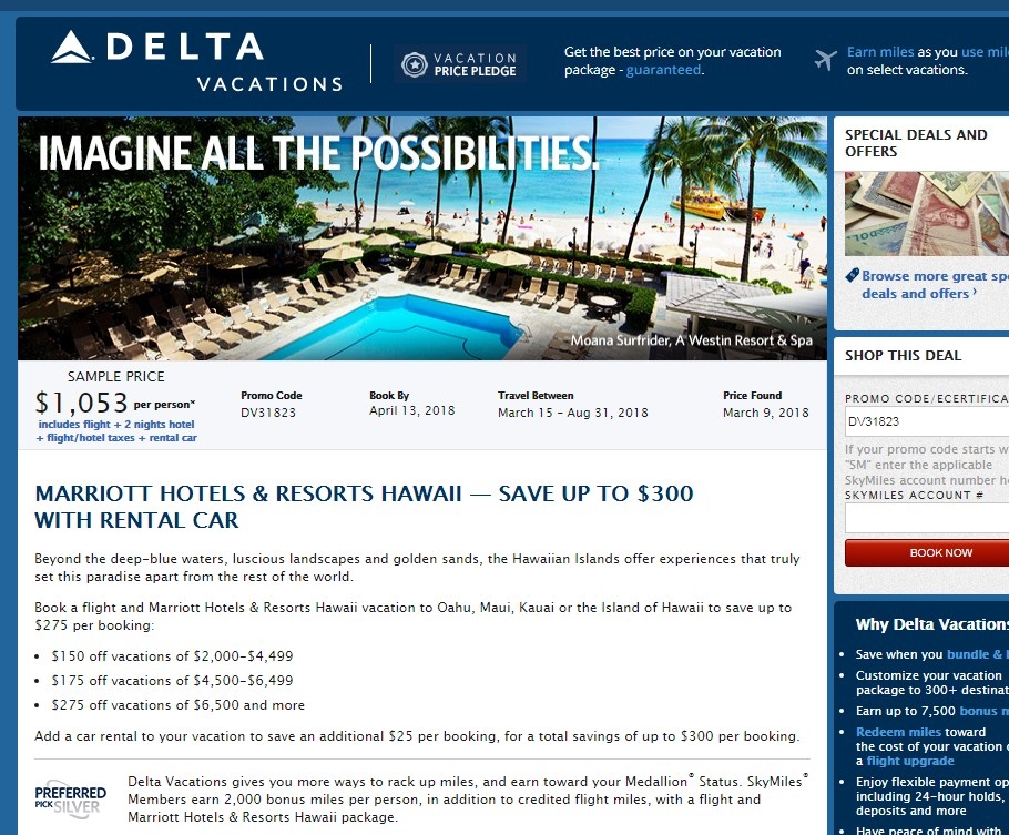 15 Off Delta Vacations Coupon Code 2018 Promo Codes Dealspotr