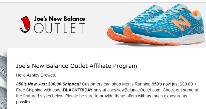 joes new balance outlet coupon codes