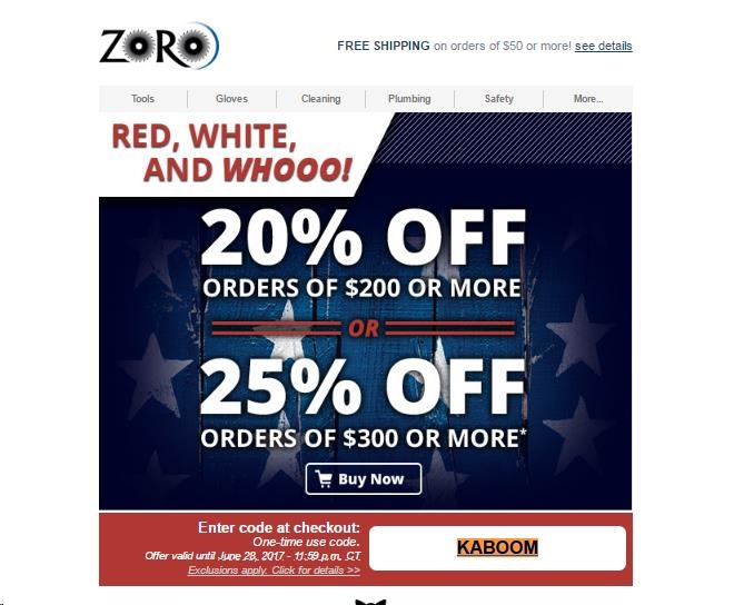 20 Off Zoro Coupon Code 2017 Zoro Promo Code Dealspotr